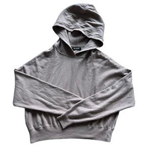 Naadam Cropped Hoodie Sweater Size M